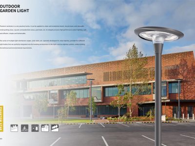 Iluminação led de caixa de liga de alumínio