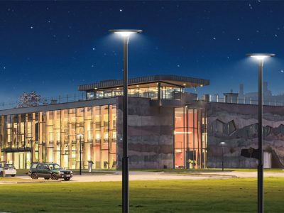 caixa de luz de jardim de alumínio